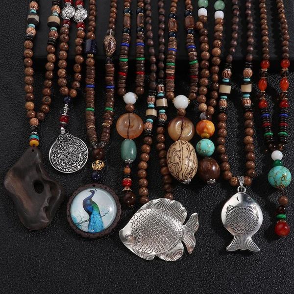 pendant necklaces vintage party lucky gift handmade mala wood bead nepal necklace buddhist horn fish, Silver
pendant necklaces vintage party lucky gift handmade mala wood bead nepal necklace buddhist horn fish, Silver