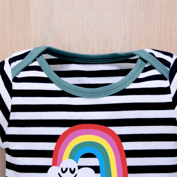newborn baby boys girls clothes sets cartoon striped print short sleeve cotton romper shorts 2pcs, White
newborn baby boys girls clothes sets cartoon striped print short sleeve cotton romper shorts 2pcs, White