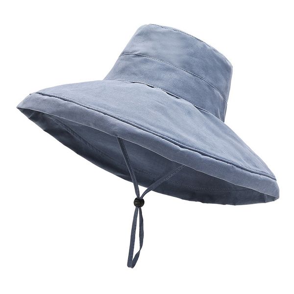 net red oversize brim sunhat summer hat new sunhat female anti ultraviolet fisherman hat leisure sun hats, Blue;gray
net red oversize brim sunhat summer hat new sunhat female anti ultraviolet fisherman hat leisure sun hats, Blue;gray