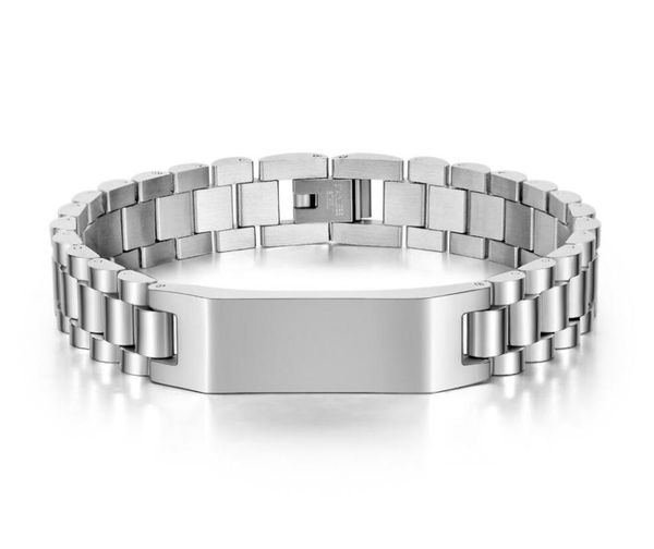 link, chain 12mm 8.26'' mens id bracelet link wristbrand stainless steel bangle silver jewelry high polished christmas present, Black
link, chain 12mm 8.26'' mens id bracelet link wristbrand stainless steel bangle silver jewelry high polished christmas present, Black