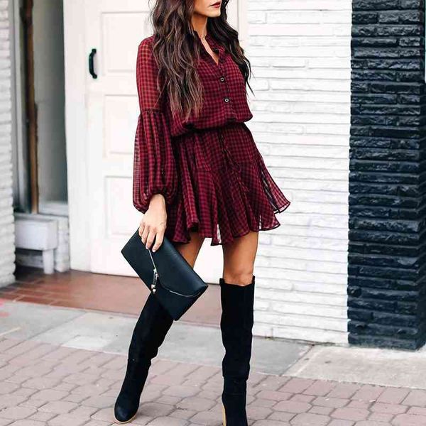 casual dresses red plaid print women a-line long half lantern sleeve turn-down collar cascading ruffle office lady vestidos olr9, Black;gray
casual dresses red plaid print women a-line long half lantern sleeve turn-down collar cascading ruffle office lady vestidos olr9, Black;gray
