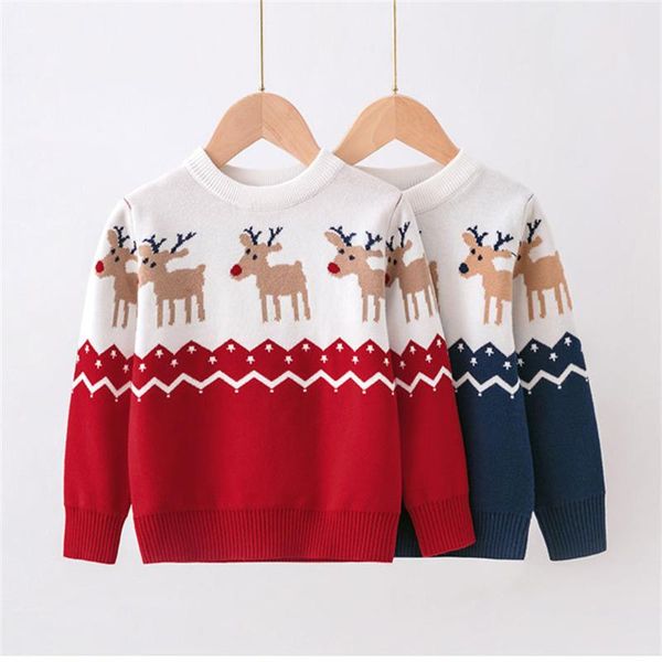 pullover christmas clothing boys girls deer printed sweater winter autumn children outwear baby knitted knitwear, Blue
pullover christmas clothing boys girls deer printed sweater winter autumn children outwear baby knitted knitwear, Blue