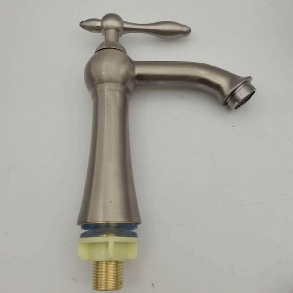 g1/2" brushed bathroom basin faucet cold water basin sink faucet bathroom accessories