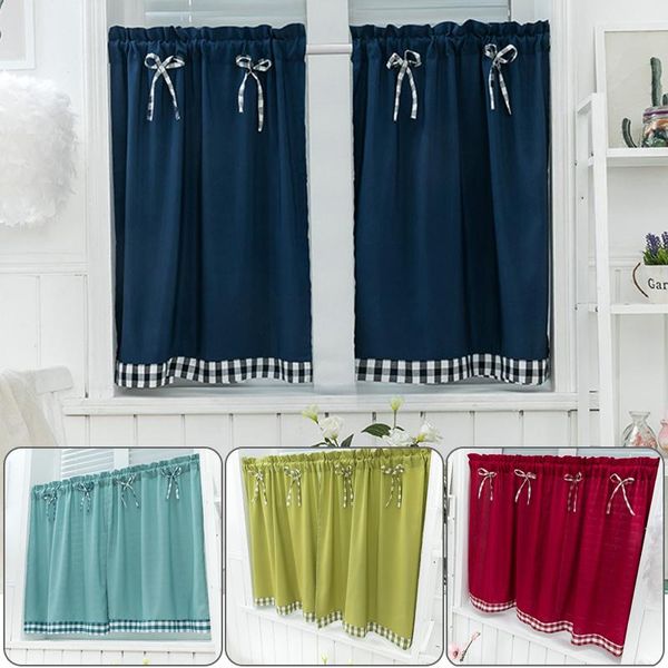 curtain & drapes pastoral style bowknot short bay window balcony student bed living room kitchen home decoration
curtain & drapes pastoral style bowknot short bay window balcony student bed living room kitchen home decoration