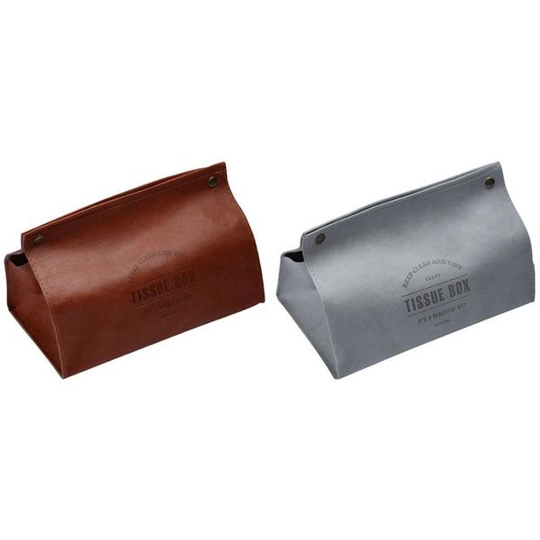 2x pu leather tissue box letter foldable napkin holder rectangular paper storage box(brown&light grey) boxes & napkins
2x pu leather tissue box letter foldable napkin holder rectangular paper storage box(brown&light grey) boxes & napkins