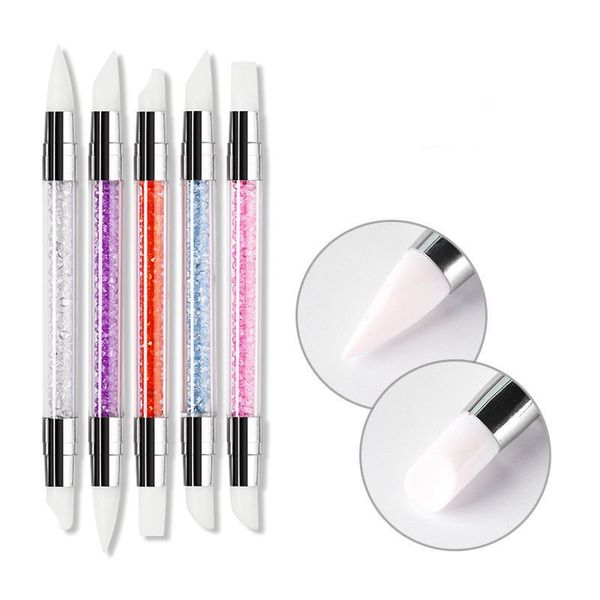 5pcs double-headed silicone nails things dottint tool pen rhinestone pencil nail art brush for manicure supplies professional, Silver
5pcs double-headed silicone nails things dottint tool pen rhinestone pencil nail art brush for manicure supplies professional, Silver