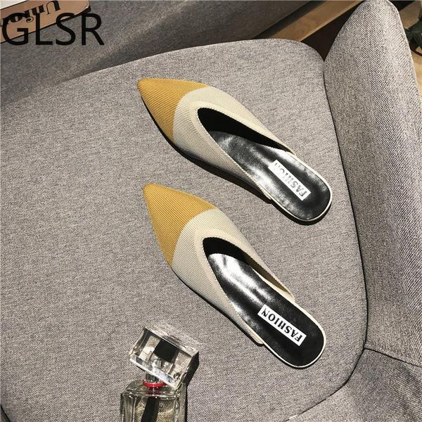 slippers women fashion knitting pointed half slides mules loafers casual slipper female summer shoes flat sandals, Black
slippers women fashion knitting pointed half slides mules loafers casual slipper female summer shoes flat sandals, Black