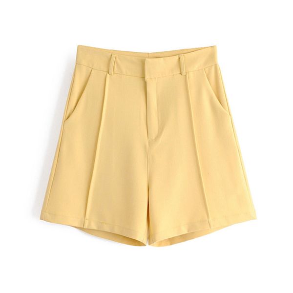 women chic pockets straight shorts fashion high waist zipper female short pants yellow office wear ladies 210430, White;black
women chic pockets straight shorts fashion high waist zipper female short pants yellow office wear ladies 210430, White;black