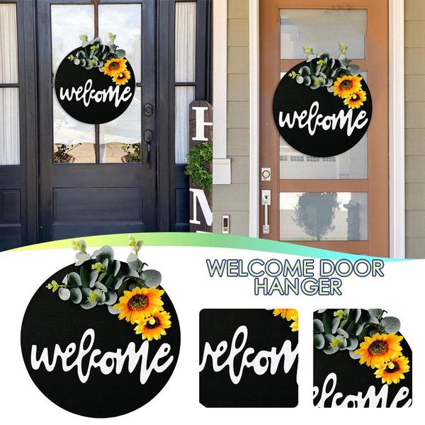 decorative objects & figurines welcome sign wreath front door hanger with sunflower round outdoor hanging home decor
decorative objects & figurines welcome sign wreath front door hanger with sunflower round outdoor hanging home decor