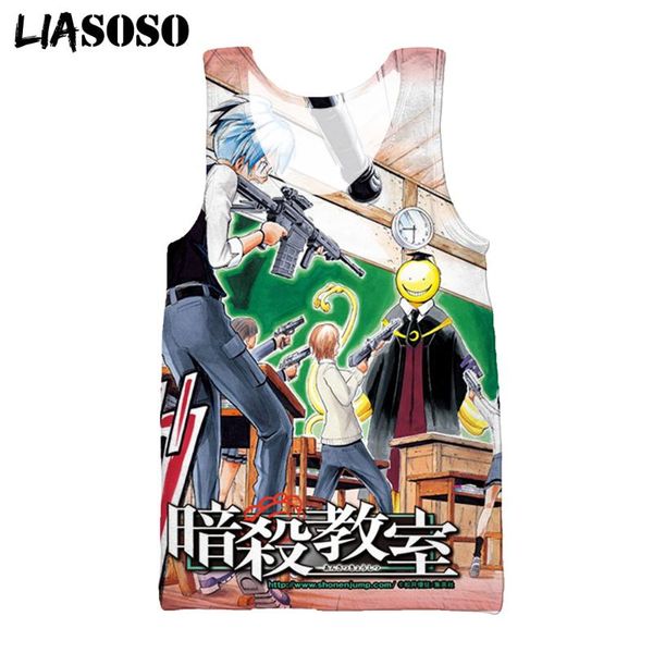 men' tank liasoso 3d print japanese anime assassination classroom women men korosensei sleeveless vest cosplay oversize, White;black
men' tank liasoso 3d print japanese anime assassination classroom women men korosensei sleeveless vest cosplay oversize, White;black