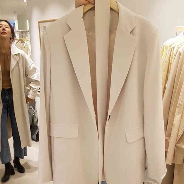 simple drawstring design women blazer office business spring korean loose casual blazers solid single button coat 210510, White;black
simple drawstring design women blazer office business spring korean loose casual blazers solid single button coat 210510, White;black