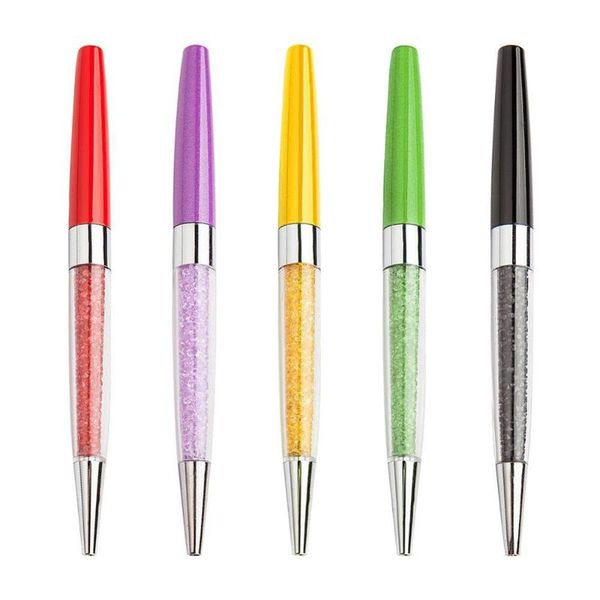 ballpoint pens 1pc metal crystal pen diamond creative stationery ballpen caneta novelty gift chancery school supplies, Blue;orange
ballpoint pens 1pc metal crystal pen diamond creative stationery ballpen caneta novelty gift chancery school supplies, Blue;orange