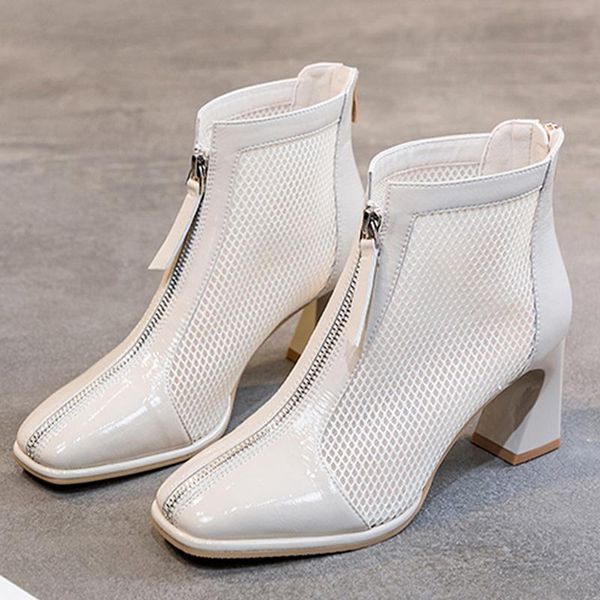 boots zipper mesh hollow out breathable single shoes women high heels cool 2021 spring summer ankle, Black
boots zipper mesh hollow out breathable single shoes women high heels cool 2021 spring summer ankle, Black
