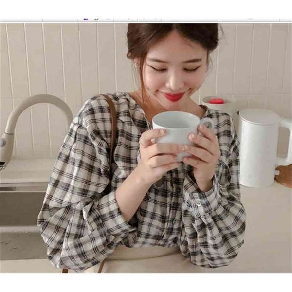 plaid shirt oversize female women long sleeve girls blouse autumn plus size blouses femme blusas 210423, White
plaid shirt oversize female women long sleeve girls blouse autumn plus size blouses femme blusas 210423, White