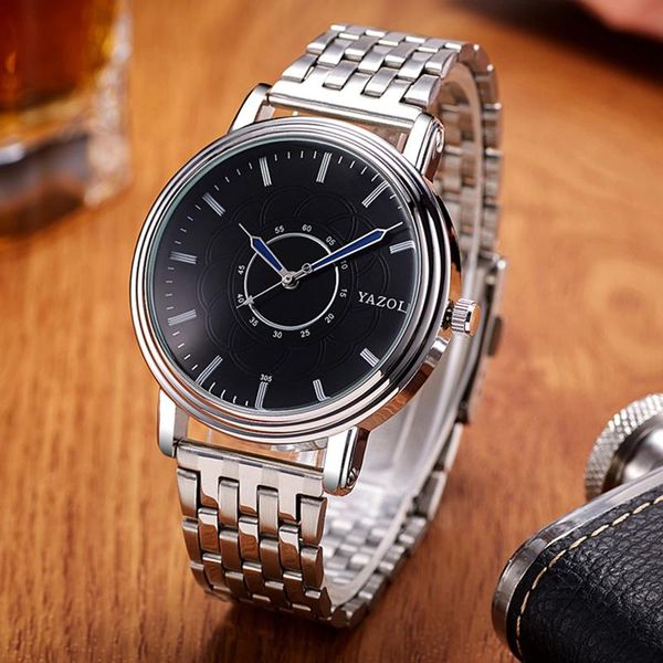wristwatches yazole men's brand watches luxury full steel watch men fashion wrist clock erkek kol saati reloj hombre, Slivery;brown
wristwatches yazole men's brand watches luxury full steel watch men fashion wrist clock erkek kol saati reloj hombre, Slivery;brown
