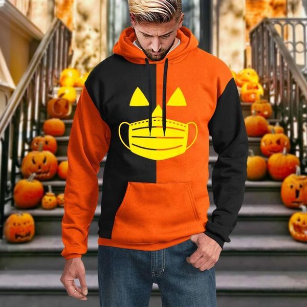 men's hoodies & sweatshirts 2021 halloween stitching casual loose 3d printing long-sleeved hooded sweatshirt blouse, Black
men's hoodies & sweatshirts 2021 halloween stitching casual loose 3d printing long-sleeved hooded sweatshirt blouse, Black