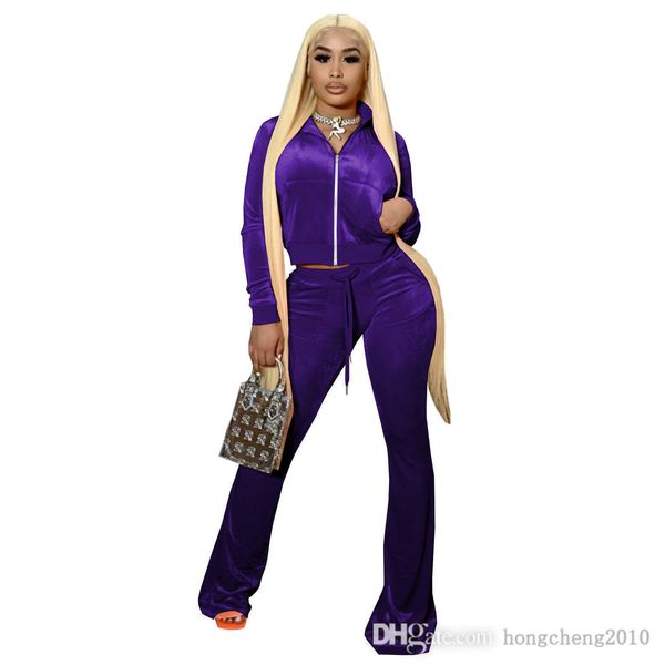 2022 designer women velvet tracksuits solid 2 piece outfits zipper long sleeve jacket sweatpants sportswear fall winter 14 colors, Gray
2022 designer women velvet tracksuits solid 2 piece outfits zipper long sleeve jacket sweatpants sportswear fall winter 14 colors, Gray