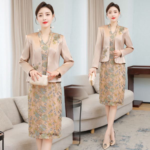 ladies 2021-spring summer fashion short sleeve embroidered qipao dress blazer jacket two plus size suit parts set zh288 9wuj, Black;gray
ladies 2021-spring summer fashion short sleeve embroidered qipao dress blazer jacket two plus size suit parts set zh288 9wuj, Black;gray
