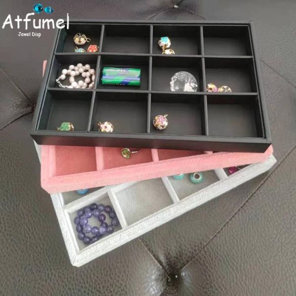 jewelry pouches, bags 12grid velvet storage box tray black pu ring diy beads earring organizer holder case necklace bracelet drawer accessor, Pink;blue
jewelry pouches, bags 12grid velvet storage box tray black pu ring diy beads earring organizer holder case necklace bracelet drawer accessor, Pink;blue