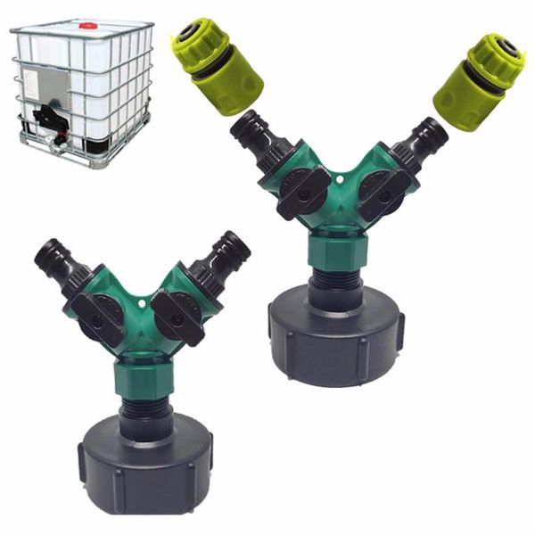 watering equipments ibc water tank tap adapter double head nozzle hose connector s60*6 thread for garden tools
watering equipments ibc water tank tap adapter double head nozzle hose connector s60*6 thread for garden tools