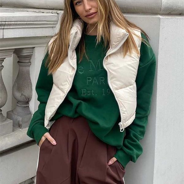 zxqj vintage women warm short waistcoats autumn-winter fashion ladies cute puffer vest coats sweet girls chic outerwear 211105, Black;white
zxqj vintage women warm short waistcoats autumn-winter fashion ladies cute puffer vest coats sweet girls chic outerwear 211105, Black;white