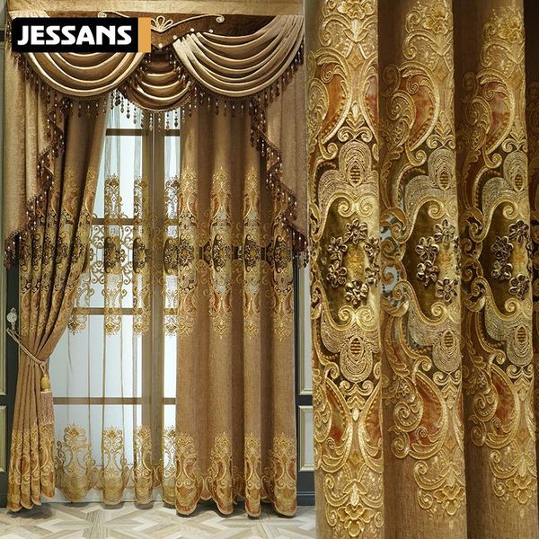 curtain & drapes european style embroidered chenille curtains heat insulation and shading finished custom for living dining room bedroom
curtain & drapes european style embroidered chenille curtains heat insulation and shading finished custom for living dining room bedroom