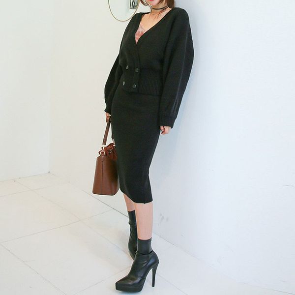 arrival crochet bouncy 2 female rolled double pencil skirt elegant thick beautiful ensembles, Black
arrival crochet bouncy 2 female rolled double pencil skirt elegant thick beautiful ensembles, Black