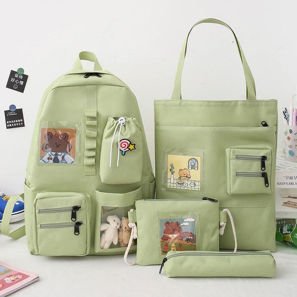 school bags 4pcs/set canvas backpacks women for teenage girls bookbags students travel female waterproof mochila
school bags 4pcs/set canvas backpacks women for teenage girls bookbags students travel female waterproof mochila