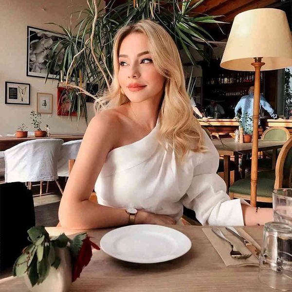 women's blouses & shirts female white shirt of linen za, a shoulder chic cotton long sleeve irregular pleated, women's summer 5cjv
women's blouses & shirts female white shirt of linen za, a shoulder chic cotton long sleeve irregular pleated, women's summer 5cjv