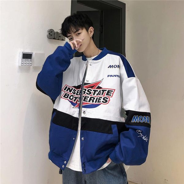 men's vests men autumn patchwork streetwear bomber mens fashions windbreaker hip hop jackets coats, Black;white
men's vests men autumn patchwork streetwear bomber mens fashions windbreaker hip hop jackets coats, Black;white