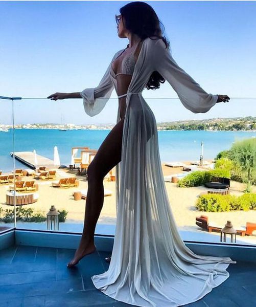 women's swimwear summer women chiffon see-through bikini long cover up swimsuit beach dress bathing suit cover-ups, White;black
women's swimwear summer women chiffon see-through bikini long cover up swimsuit beach dress bathing suit cover-ups, White;black