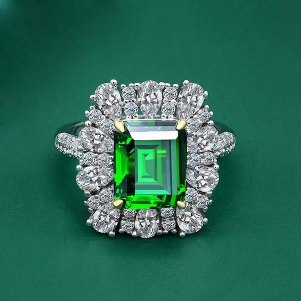 cluster rings vintage 10x14mm emerald diamond ring 100% 925 sterling silver gemstone for women fine jewelry wholesale gifts, Golden;silver
cluster rings vintage 10x14mm emerald diamond ring 100% 925 sterling silver gemstone for women fine jewelry wholesale gifts, Golden;silver