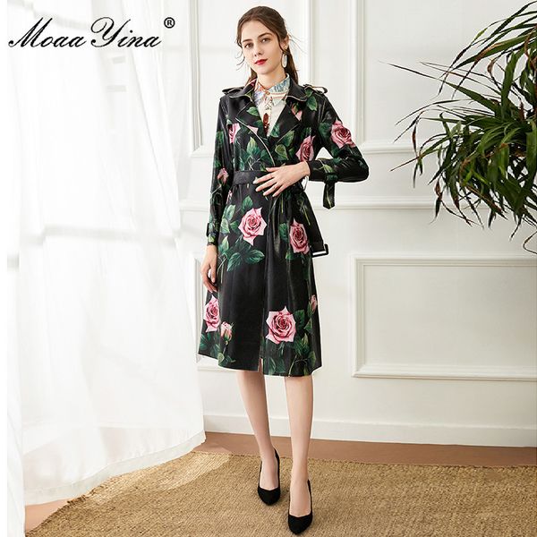 fashion windbreaker overcoat autumn winter women long sleeve rose floral-print black lace-up keep warm 210524, Tan;black
fashion windbreaker overcoat autumn winter women long sleeve rose floral-print black lace-up keep warm 210524, Tan;black