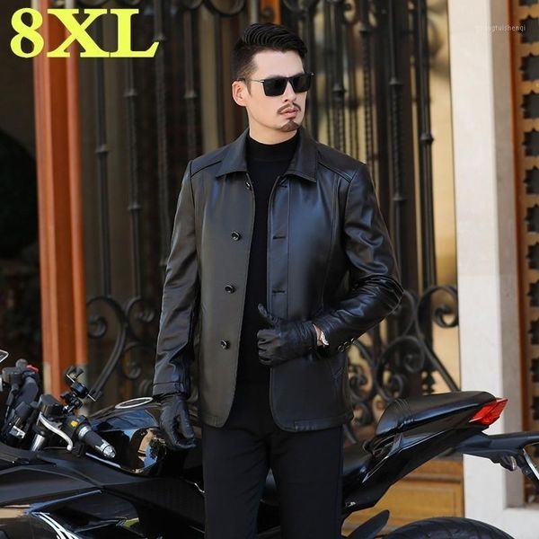 men's fur & faux plus size 8xl 7xl business casual spring and autumn fashion genuine leather coats men coat mens jacket, Black
men's fur & faux plus size 8xl 7xl business casual spring and autumn fashion genuine leather coats men coat mens jacket, Black