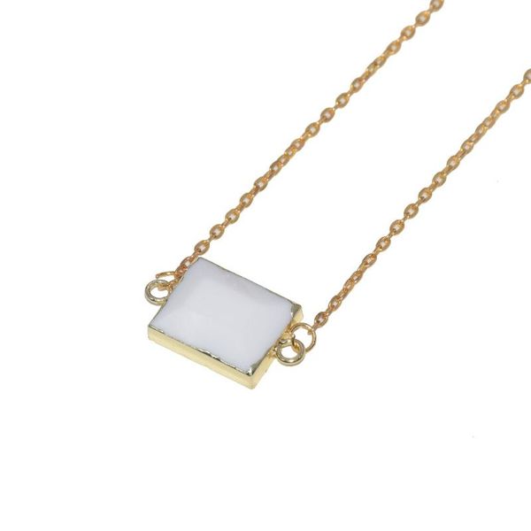 pendant necklaces fashion jewelry vintage long stone rectangle connector gold chain necklace white howlite bezel women 2021, Silver
pendant necklaces fashion jewelry vintage long stone rectangle connector gold chain necklace white howlite bezel women 2021, Silver