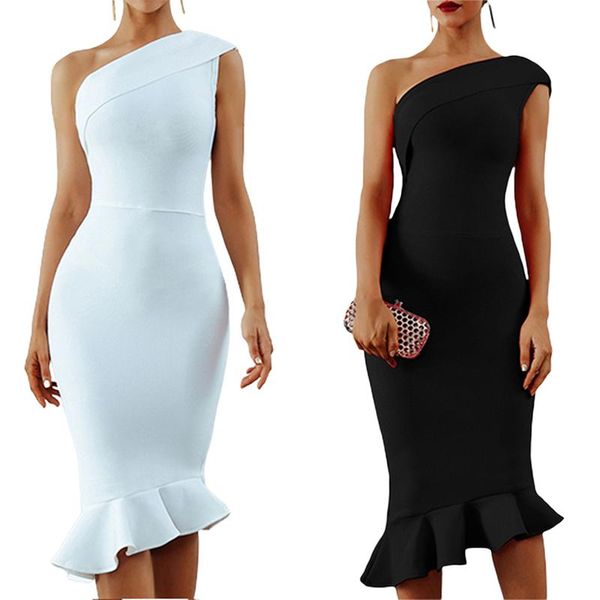 casual dresses women summer fishtail dress one shoulder irregular solid color zipper long female ladies elegant party clubwear fashion, Black;gray
casual dresses women summer fishtail dress one shoulder irregular solid color zipper long female ladies elegant party clubwear fashion, Black;gray
