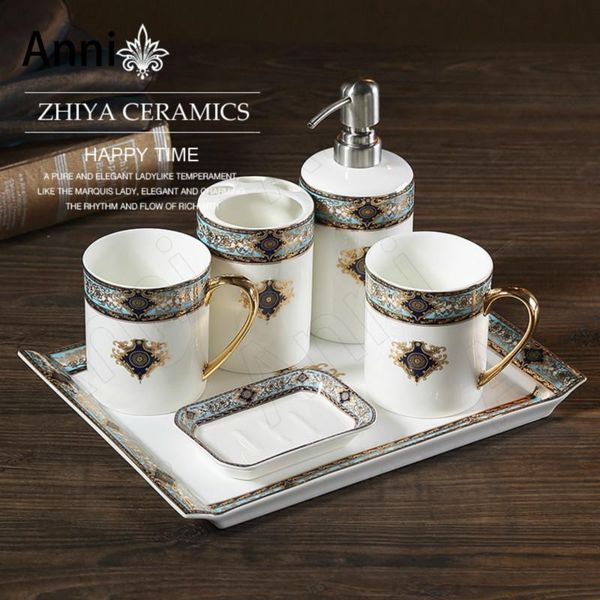 bath accessory set bohemian blue bathroom european vintage five piece shower accessories household restroom toothbrush toiletries organizer
bath accessory set bohemian blue bathroom european vintage five piece shower accessories household restroom toothbrush toiletries organizer