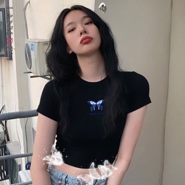 women t-shirt style butterfly embroidery round neck short sleeve temperament fashion tide summer 2h 712 210507, White
women t-shirt style butterfly embroidery round neck short sleeve temperament fashion tide summer 2h 712 210507, White