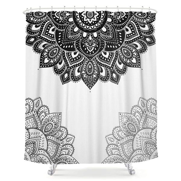 black white mandala shower curtain bohemian indianboho hippiefloral south asianretro fabric waterproof home bathtub decor 12
black white mandala shower curtain bohemian indianboho hippiefloral south asianretro fabric waterproof home bathtub decor 12