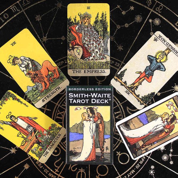 smith waite borderless 84 full color tarot s popular deck card game board divination
smith waite borderless 84 full color tarot s popular deck card game board divination