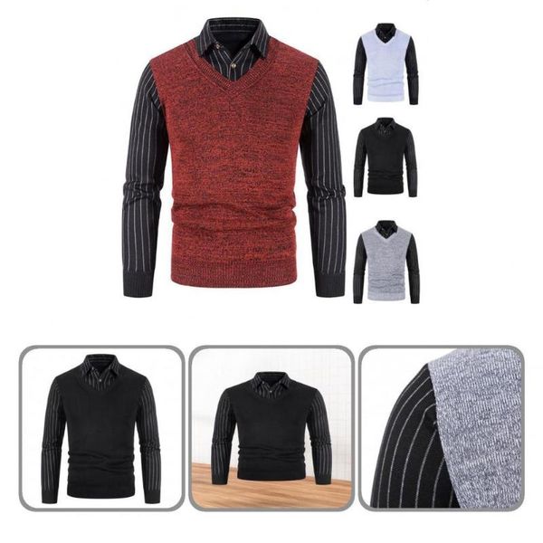 men's casual shirts pullover large size slim keep warmth stylish male outwear men sweater for business, White;black
men's casual shirts pullover large size slim keep warmth stylish male outwear men sweater for business, White;black