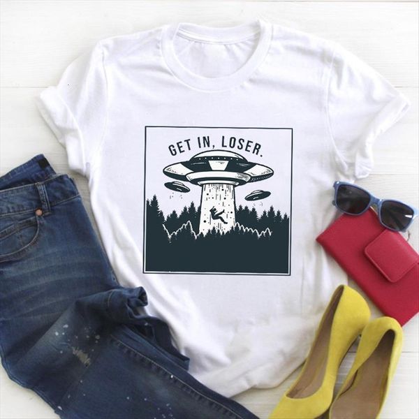 ufo printed tumblr cute cartoon womens t shirt summer tee clothes graphic, White
ufo printed tumblr cute cartoon womens t shirt summer tee clothes graphic, White