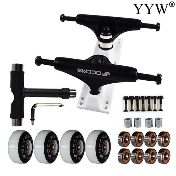 double rocker skateboard trucks 5inch ball bearings nail tool gasket skate board accessories black 100a wheels replacement set skateboarding
double rocker skateboard trucks 5inch ball bearings nail tool gasket skate board accessories black 100a wheels replacement set skateboarding