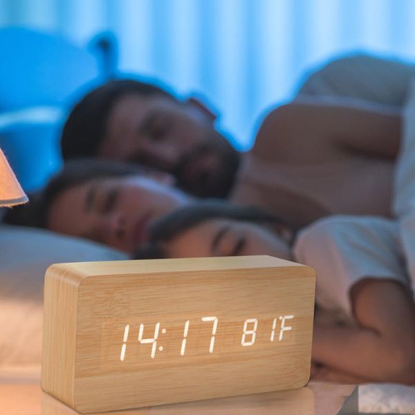 multifunction led alarm clock sets digital voice control wooden household bedroom decoration for home decor other clocks & accessories
multifunction led alarm clock sets digital voice control wooden household bedroom decoration for home decor other clocks & accessories