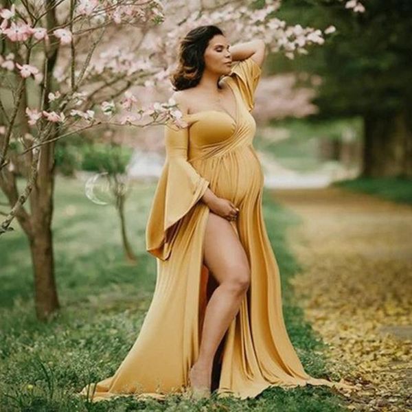 maternity dresses jaycosin dress women pregnants pography props off shoulder long sleeve clothes for pregnant, White
maternity dresses jaycosin dress women pregnants pography props off shoulder long sleeve clothes for pregnant, White