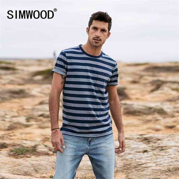 simwood summer new striped t-shirt men plus size 100% cotton chest pocket fashion casual breathable t shirt sj170172 210324, White;black
simwood summer new striped t-shirt men plus size 100% cotton chest pocket fashion casual breathable t shirt sj170172 210324, White;black