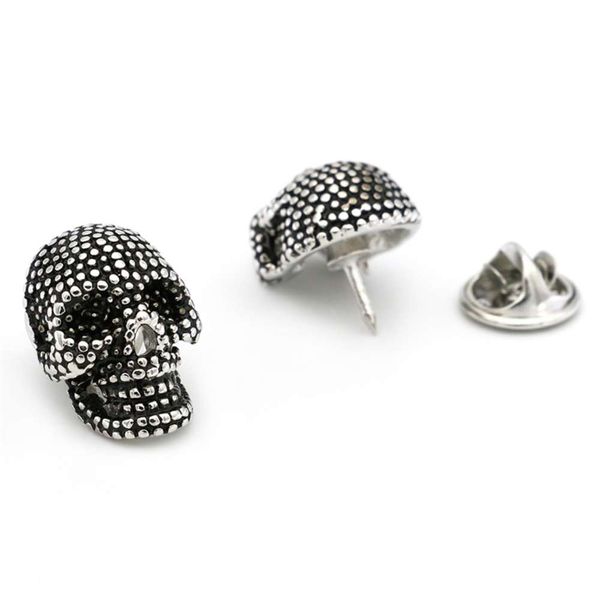 1 popular men's suit decorative chest button skeleton head brooch collar pin, Gray
1 popular men's suit decorative chest button skeleton head brooch collar pin, Gray