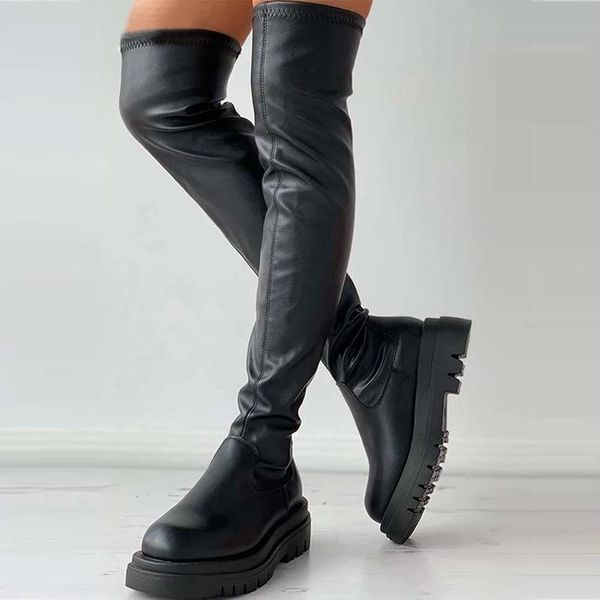 boots punk style women big size 35-43 over the knee ladies winter shoes platform mid heel thigh high black
boots punk style women big size 35-43 over the knee ladies winter shoes platform mid heel thigh high black