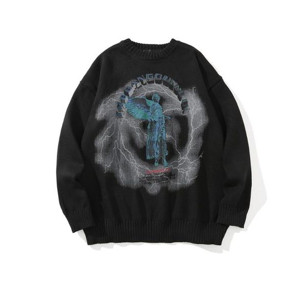 men's hoodies & sweatshirts street dark statue print sweater trend loose round neck bf lazy style pullover harajuku men, Black
men's hoodies & sweatshirts street dark statue print sweater trend loose round neck bf lazy style pullover harajuku men, Black