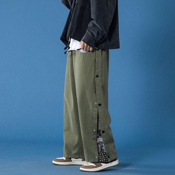 men's pants men button cashew flower print joggers 2021 mens japanese streetwear hip hop sweatpants male korean fashions track, Black
men's pants men button cashew flower print joggers 2021 mens japanese streetwear hip hop sweatpants male korean fashions track, Black